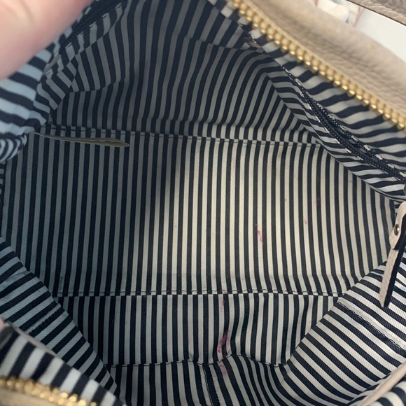 kate spade new york cobble hill little curtis leather shoulder bag in cream - Picture 8 of 11